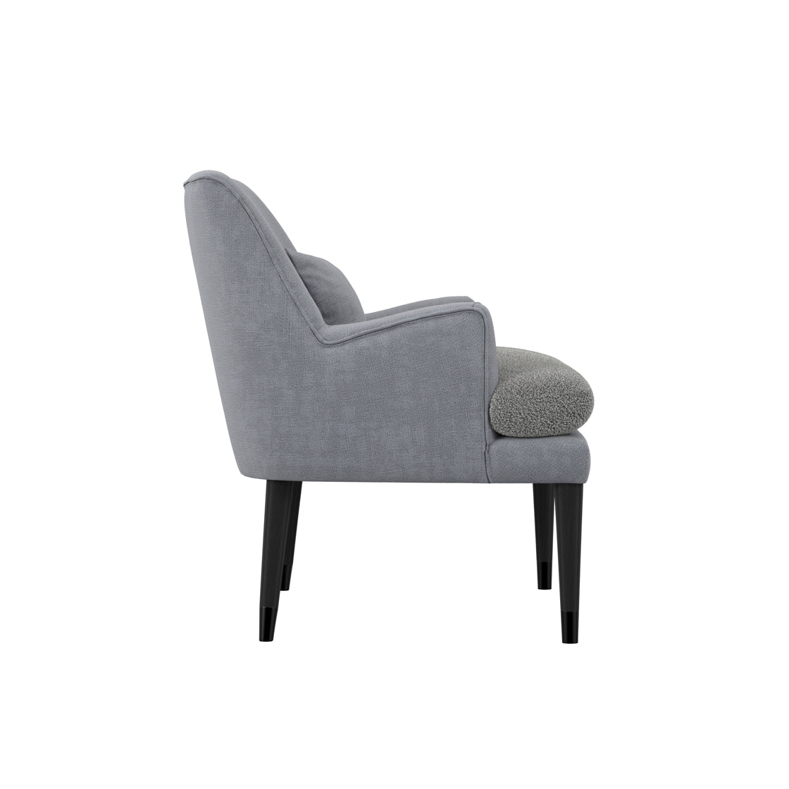 Montana Soft Grey Boucle Armchair